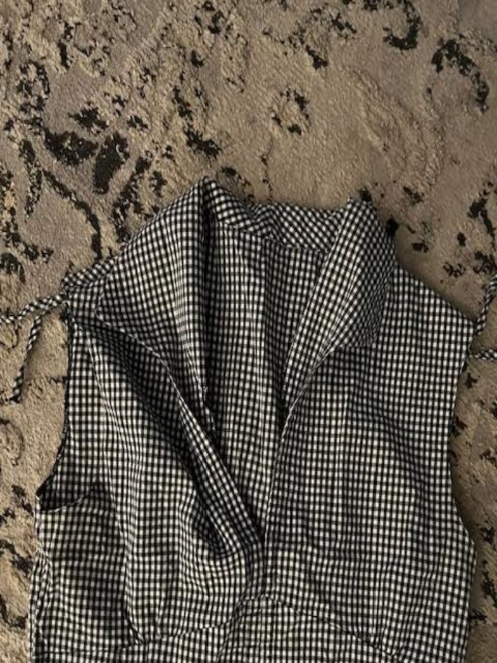 Black and White Gingham Top - Picture 2 of 5